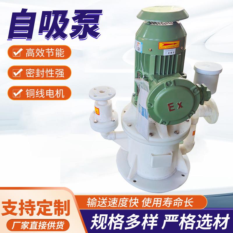 50WFB-A型自吸泵pp塑料无密封自控自吸泵大吸程污水排放泵矿用