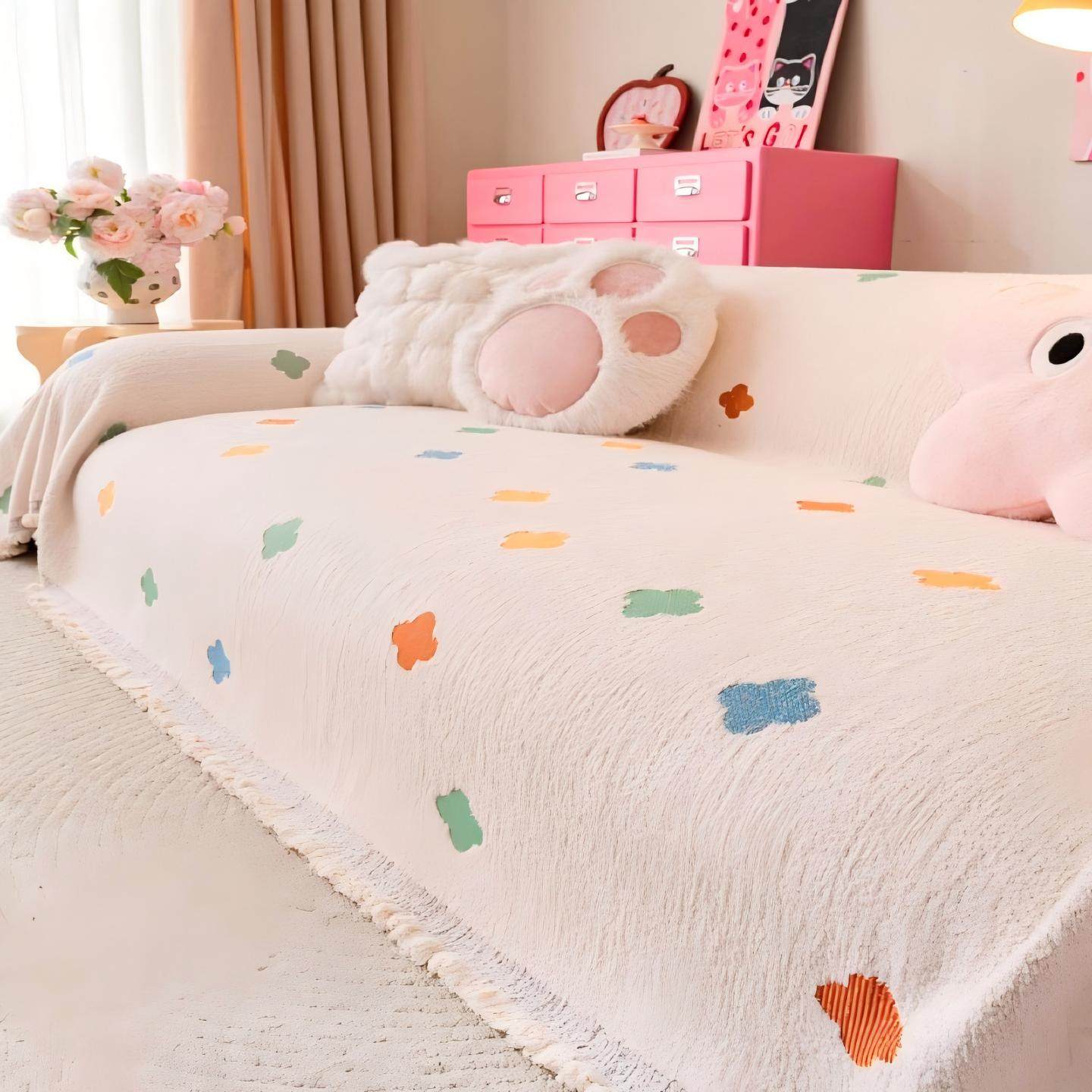 多巴胺可机洗沙发盖布2025新款秋冬季加厚沙发巾一整张全盖毯套罩