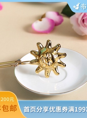 茶夹布兰兔的茶不锈钢茶漏茶滤茶道创意茶漏球喝茶茶具配件茶夹子