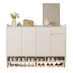 架 实木收纳经济型鞋 楼道鞋 柜家用门口大容量入户玄关柜2024新爆款