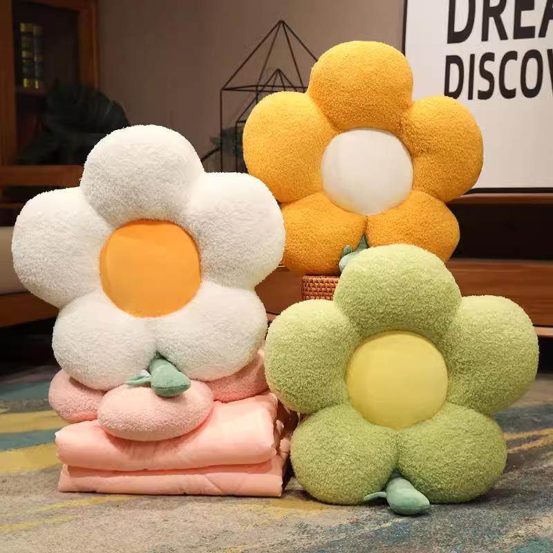 花朵抱枕被子两用车载车用靠枕办公室折叠靠垫午睡枕头毯子二合一,居家布艺,抱枕被,淘宝优惠券,粉丝福利购,淘宝优惠卷