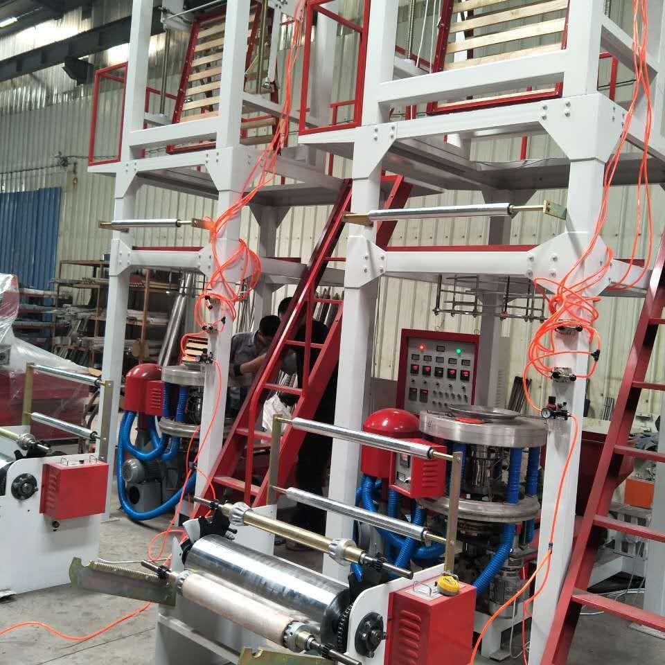 供应塑料袋SJ-50吹膜机高效小型背心袋吹膜机高低压PE吹膜机