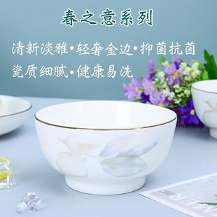 天顺陶瓷好看饭碗家用网红餐具高颜值精致轻奢单个微波炉烤箱专用
