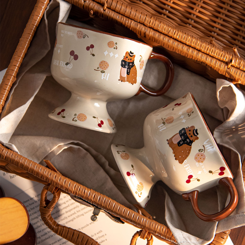 【全网热销1w+】奶油风马克杯子