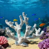 海之皇 海缸珊瑚底座陶瓷人工死石高透水培菌鱼缸造景装饰摆饰
