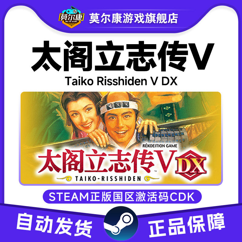 Steam太阁立志传ⅤTaiko RisshidenV DX国区激活码CDK正版PC游戏