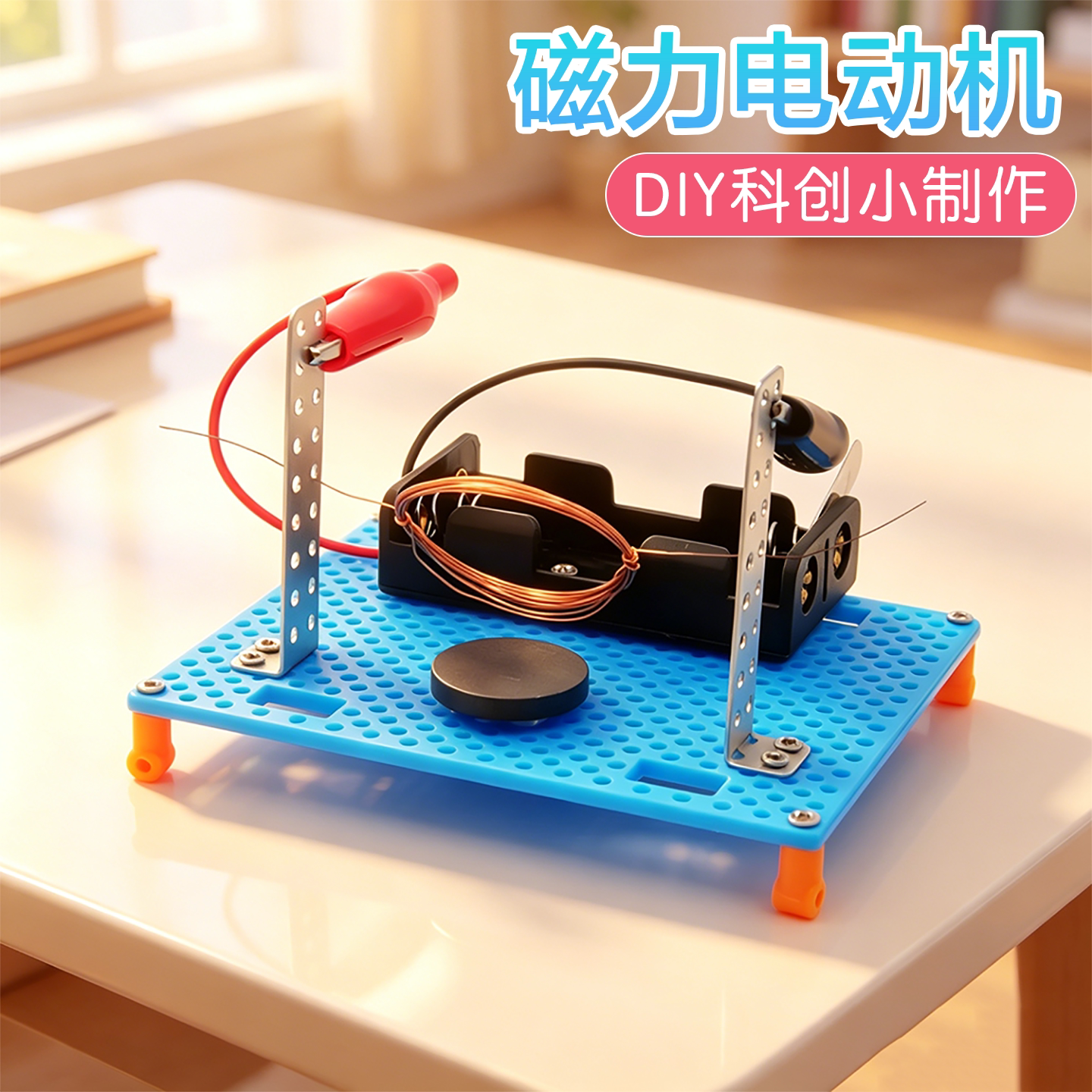 磁力电动机科学启蒙实验科创制作