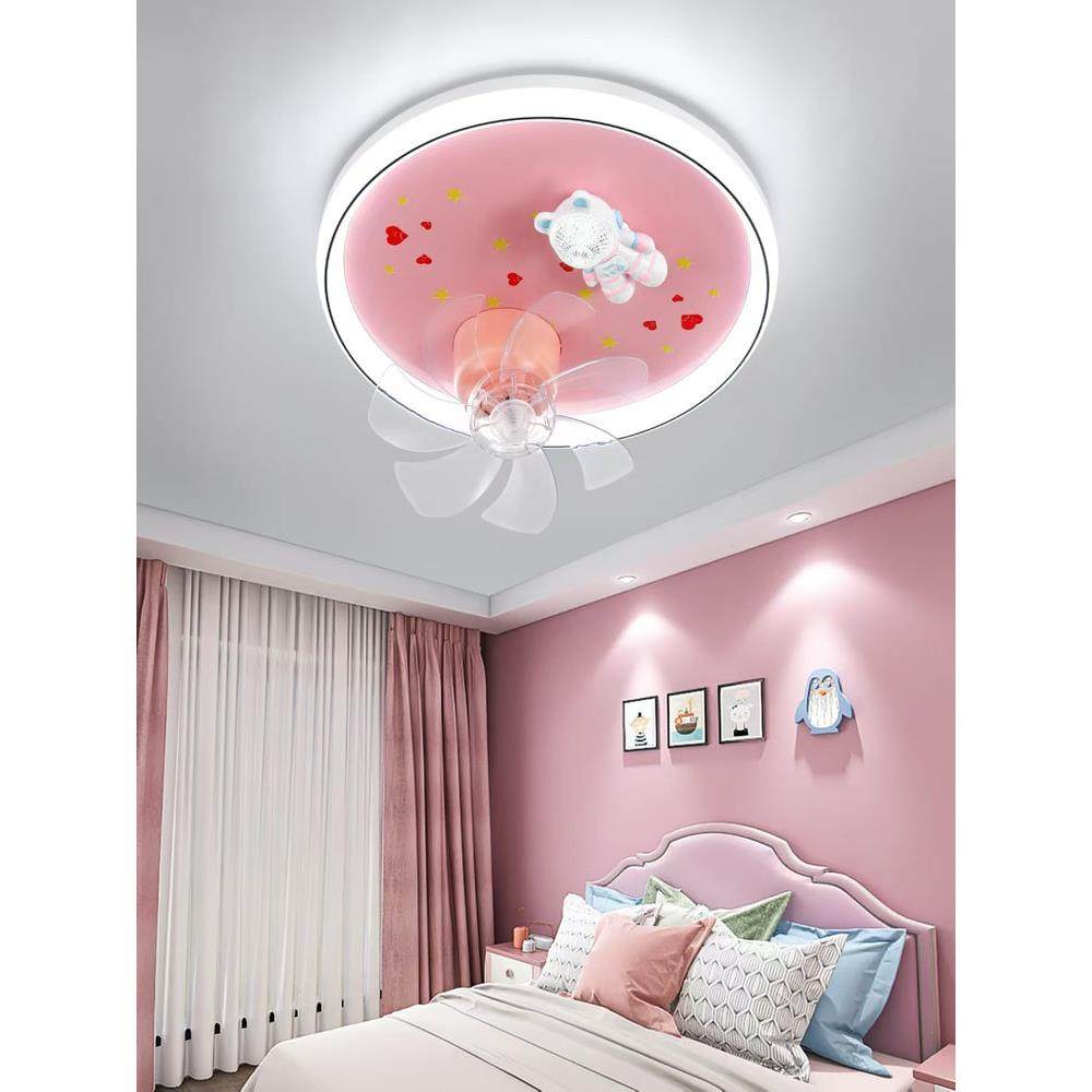儿童房卧室房间护眼360°摇头风扇灯男孩女孩创意卡通静音吸顶灯,家装灯饰光源,风扇灯,淘宝优惠券,粉丝福利购,淘宝优惠卷