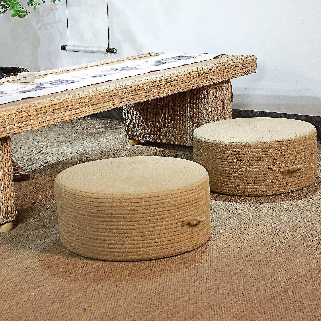 麻大蒲团榻榻米加厚地上中式打坐禅修跪拜家用垫坐墩榻榻米坐垫,居家布艺,蒲团,淘宝优惠券,粉丝福利购,淘宝优惠卷