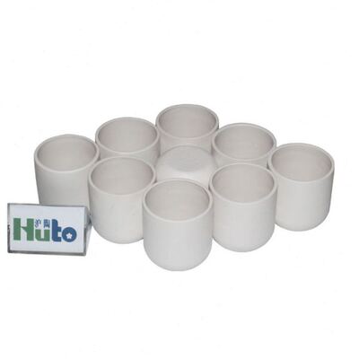 沪陶现货钙稳定耐温氧化锆坩埚温埚熔炼用氧化锆陶瓷坩埚