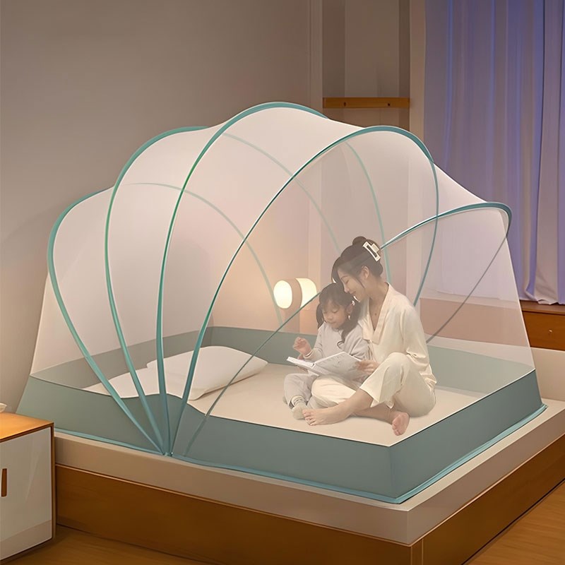 2025新款型可折叠家用卧室免安装蚊帐I全罩式蒙古包防蚊罩无需支