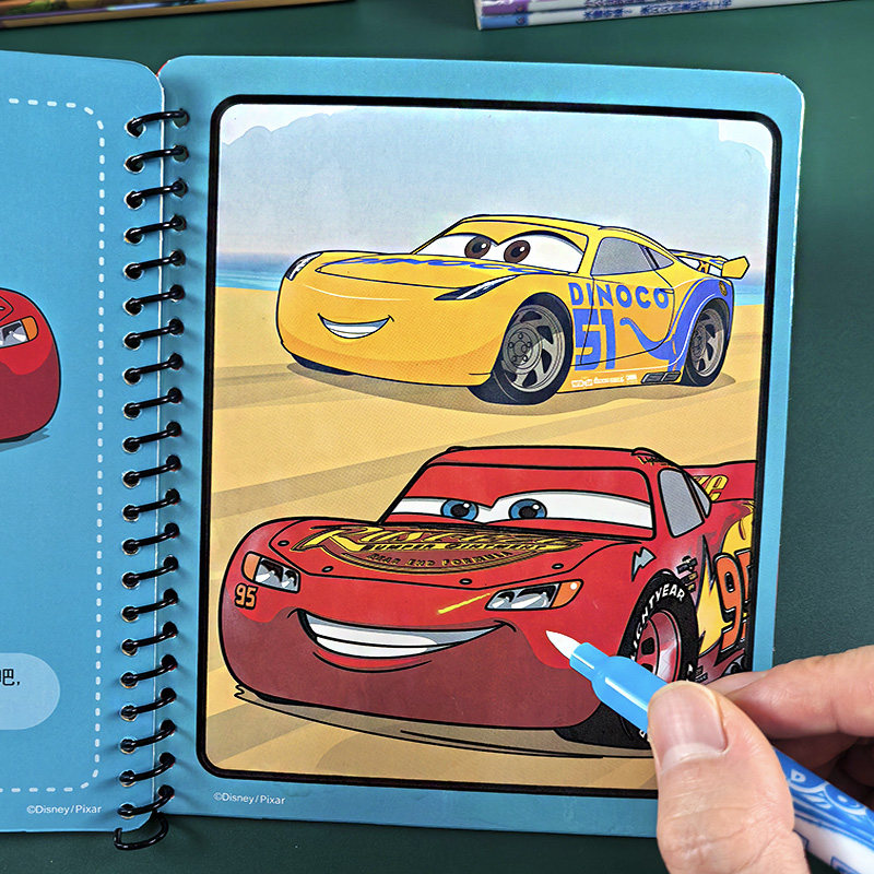 闪电麦昆儿童水画本反复涂鸦男孩汽车绘画本涂色书赛车总动员玩具,玩具/童车/益智/积木/模型,描红本/涂色本,淘宝优惠券,粉丝福利购,淘宝优惠卷