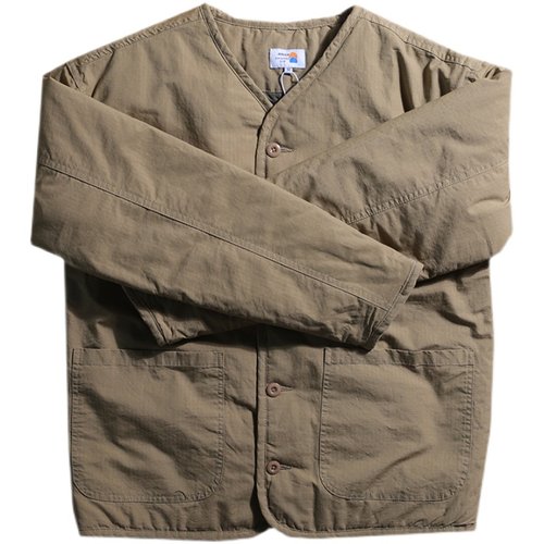 美式复古夹棉M65内胆夹克阿美咔叽外穿内搭纯色加棉休闲绗缝猎装