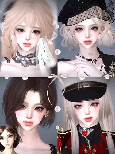 发5 莉莉丝 大小姐 少女暴君 古早混血 Collins 逆水寒手游捏脸女