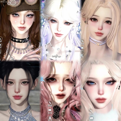 Villain反派合集 24款 可单拍 逆水寒手游捏脸女通用 原版 御姐