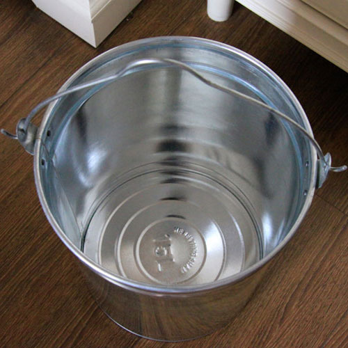 2个起包邮加厚大号铁桶铁皮桶铁皮水桶白铁桶垃圾铁皮桶 8/12/15L