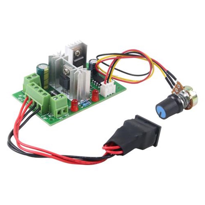 p直流电机调速器6v12v24v48vE马达无极调速大功率正反转控制开关