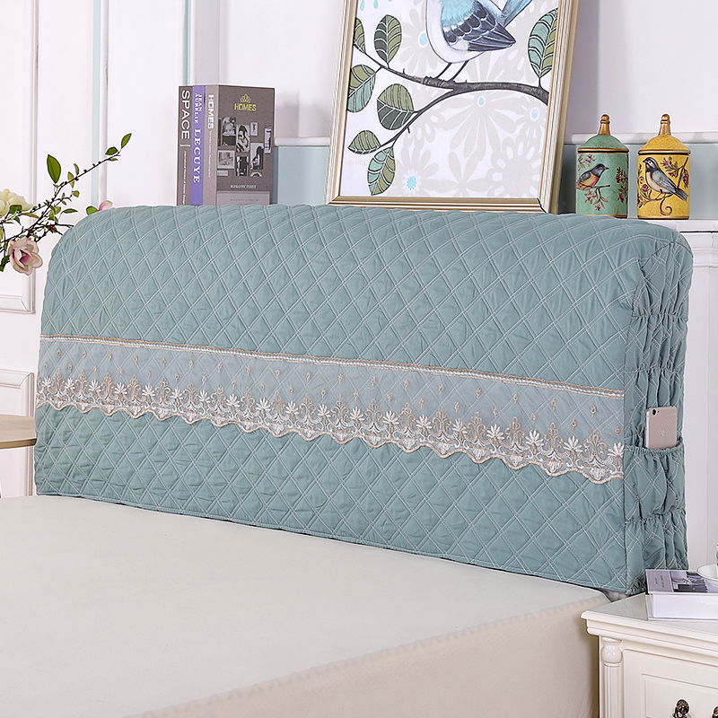 桃皮绒加厚床头罩床头套防尘罩1.5m床1.J8m床简约弹力全包实木保