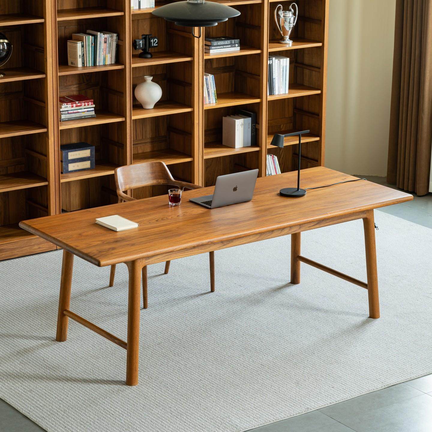 新中式缅甸柚木实木茶桌听园泡茶台书桌禅意简约宋氏美学茶室餐桌,住宅家具,书桌,淘宝优惠券,粉丝福利购,淘宝优惠卷