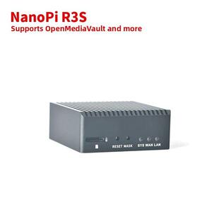 纳米R3S开发板迷你路由Rk3566主板双千兆网口盒，Cnc金属外壳