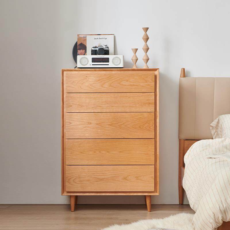 山念木作 晨夕五斗柜 北欧日式实木收纳柜卧室置物柜简约储物柜