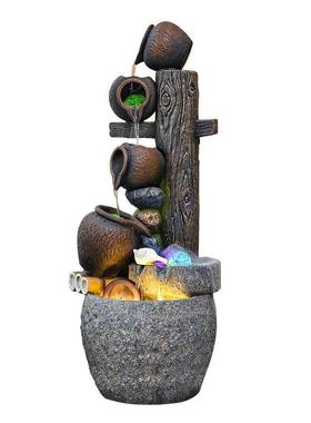 假山流水摆件循环水客厅阳台招财喷泉风水轮庭院水景布置鱼池装饰