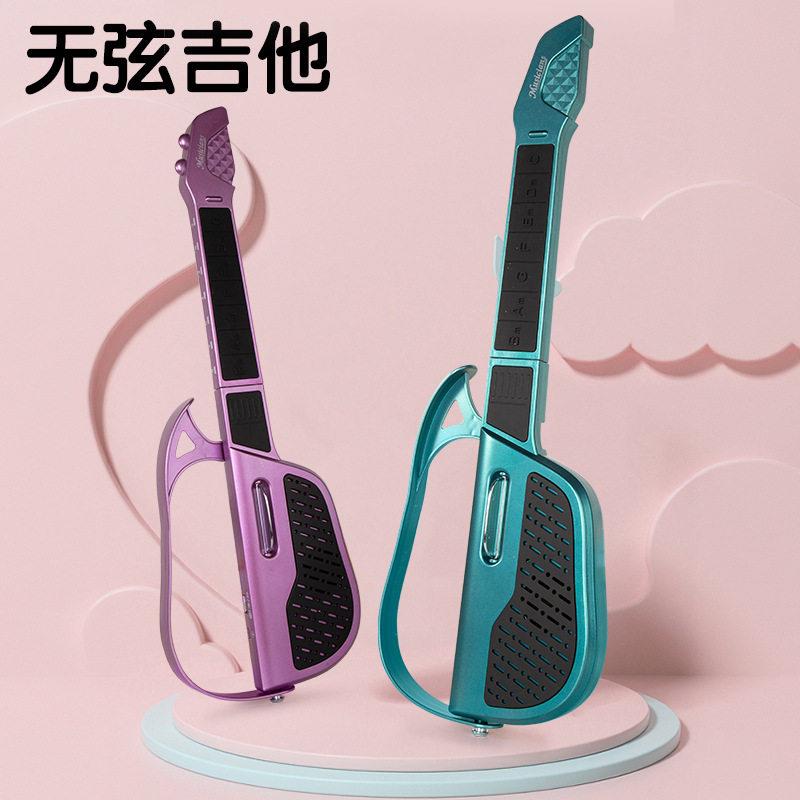 正品无弦吉他初学者智能自动挡吉他初学新手入门级吉他可折叠吉他