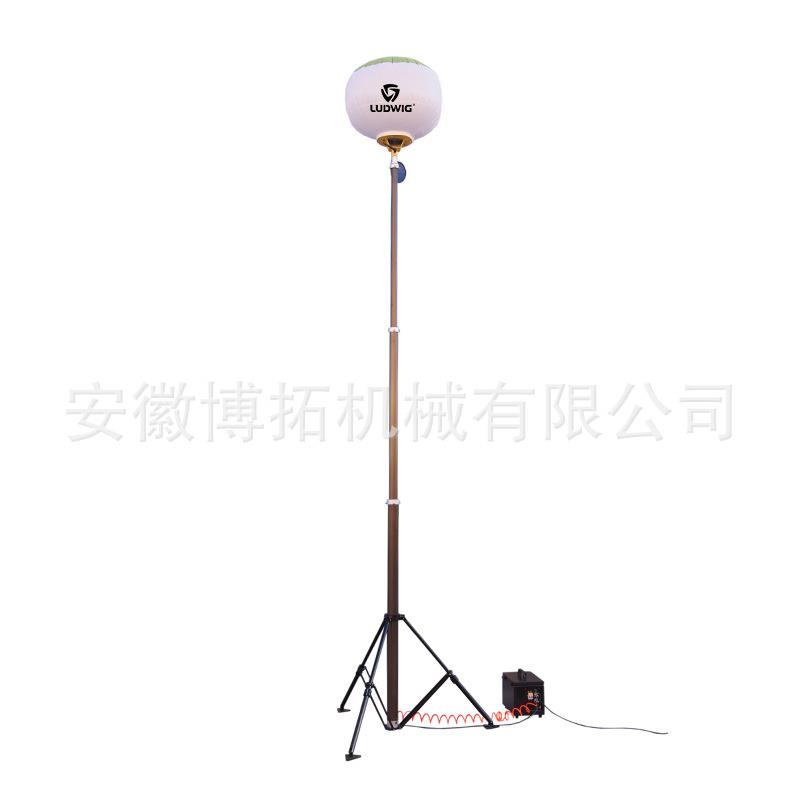 可移动升降简易款三角架气动升降杆100WLED月球灯移动照明灯车