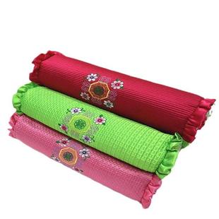 韩式枕全乔麦皮内胆圆枕一祇低头族枕头专消富贵包修覆荞麦护颈枕