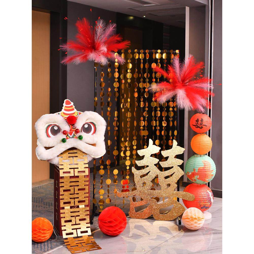 婚庆架舞狮迎宾牌婚庆房布置集订婚背景墙酒店喜字Kt板装饰,节庆用品/礼品,婚房装扮用品,淘宝优惠券,粉丝福利购,淘宝优惠卷