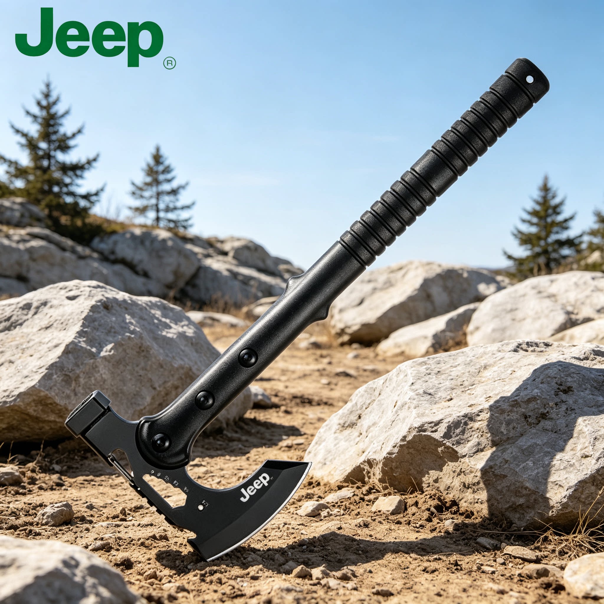 JEEP多功能开山斧锤户外防身刀具