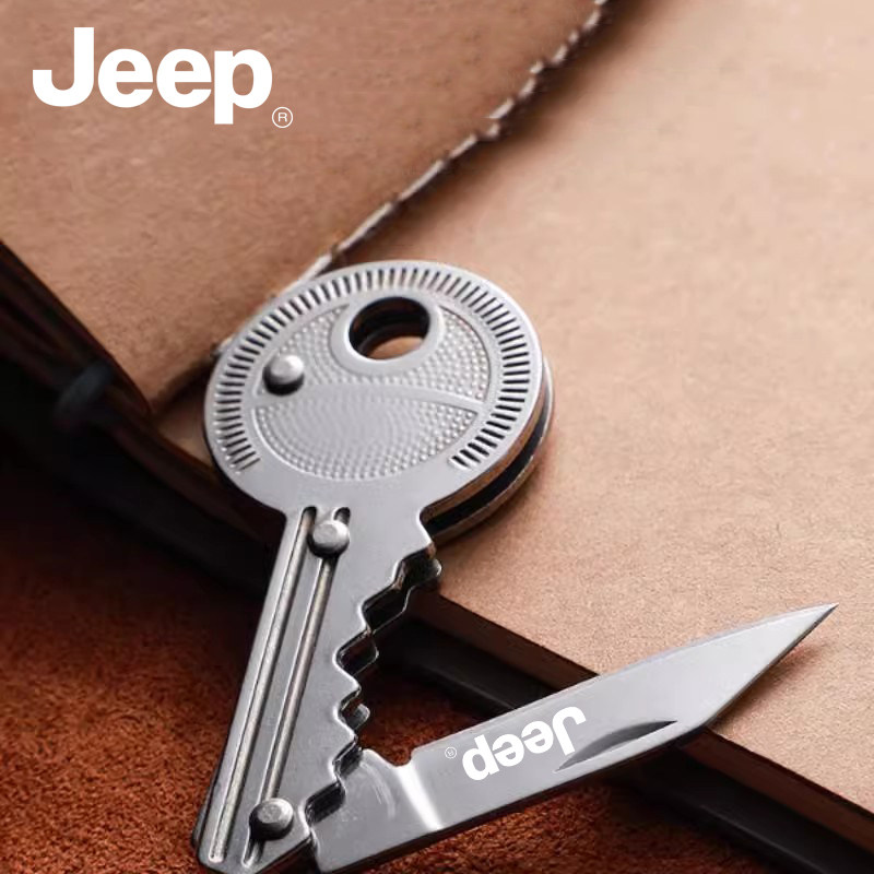 JEEP户外钥匙刀扣随身刀水果刀