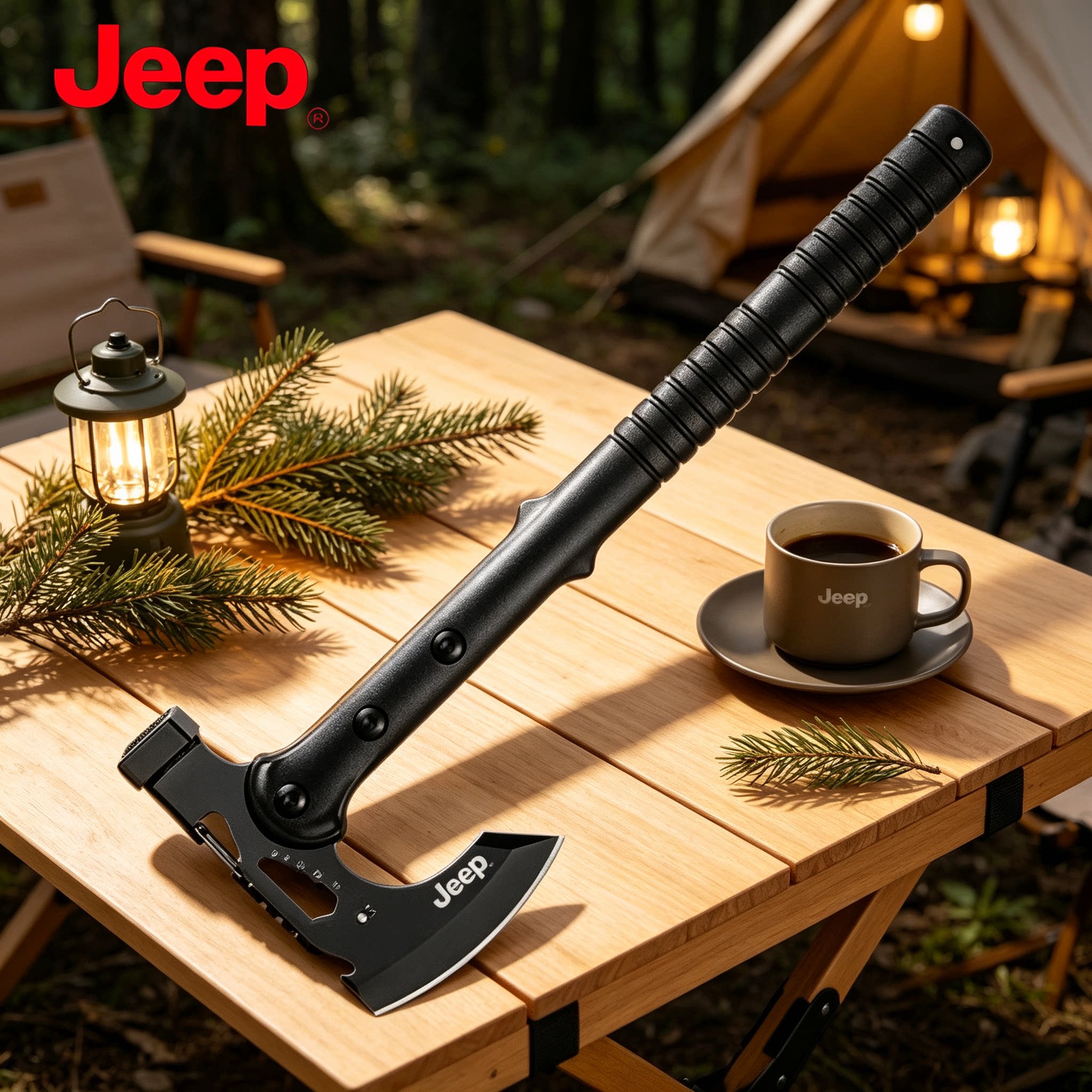 JEEP多功能开山斧锤户外防身刀具