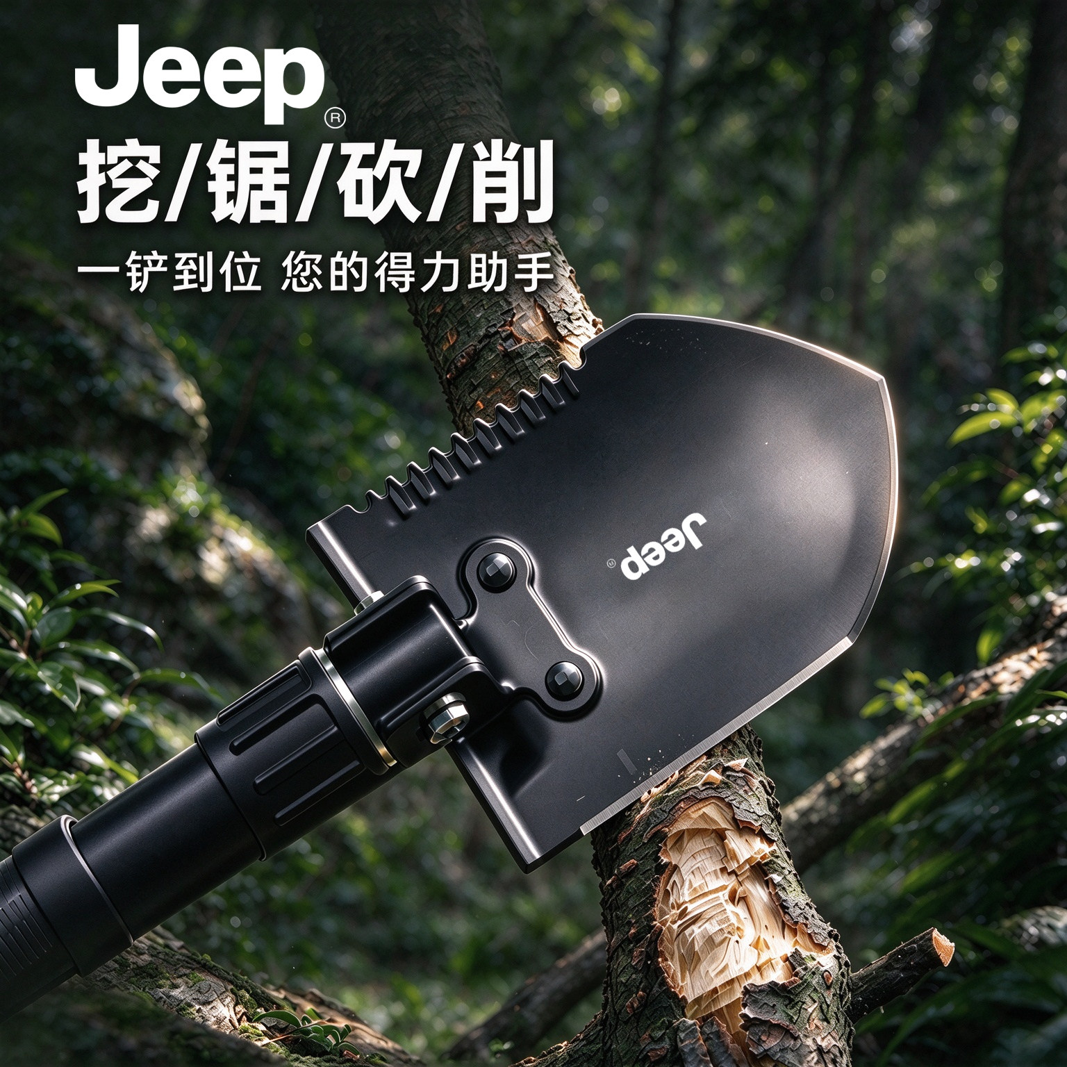 JEEP工兵铲多功能户外兵工铲锰钢
