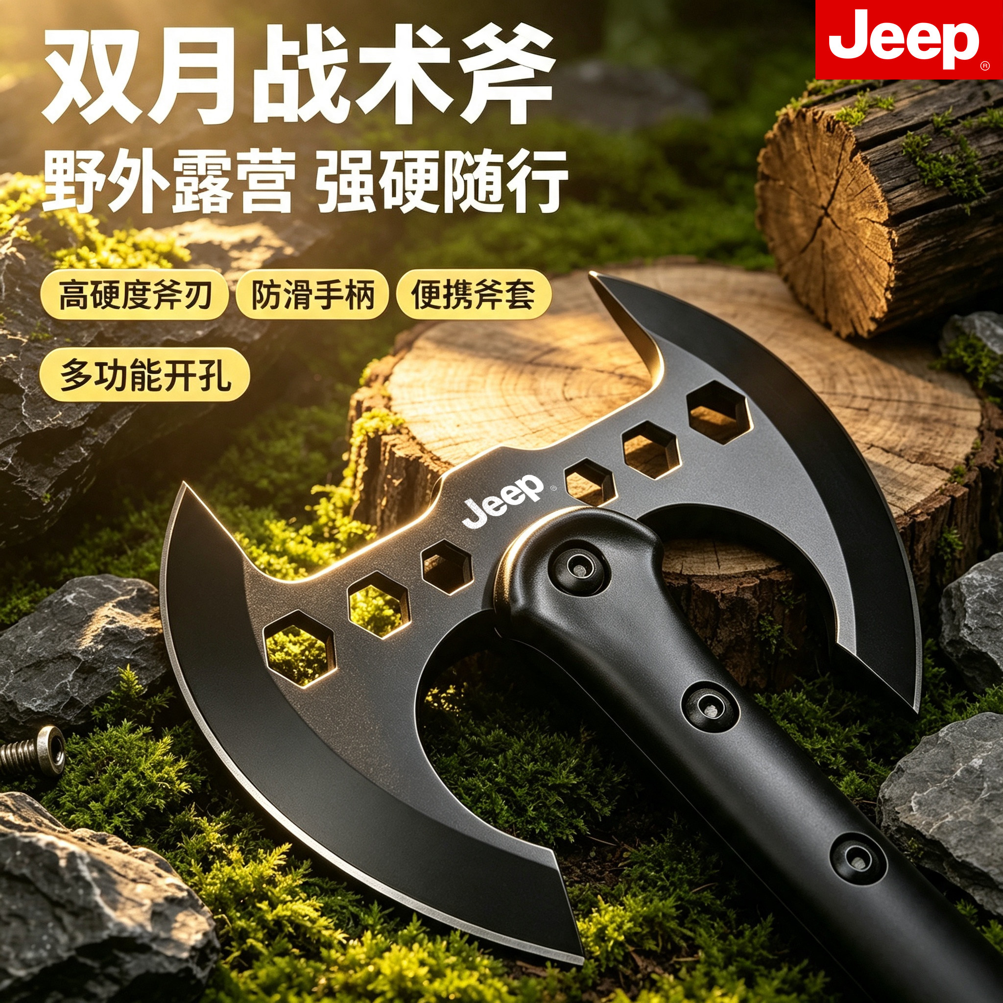 JEEP加强斧头刀开山斧多功能斧子