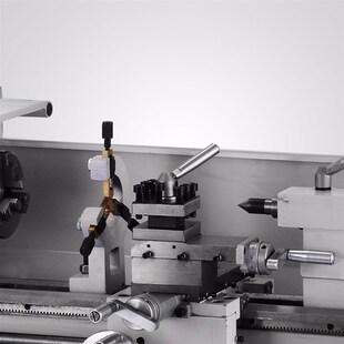 210中心架车床可变速迷你金属石木加工车床8x16英寸车削手动卧式