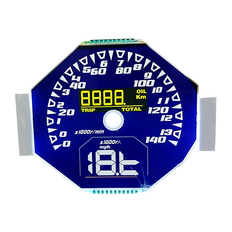 摩托车电动车仪表LCD液晶数码电子显示高清仪表盘显示屏加工定 制