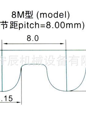 橡胶同步带 HTD 8M 3824/4400/4896 节距:8MM 宽25/30/40MM