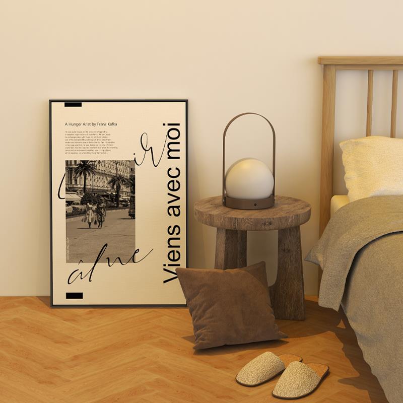 北欧ins黑白复古装饰画法式氛围感杂志艺术海报挂画现代简约壁画