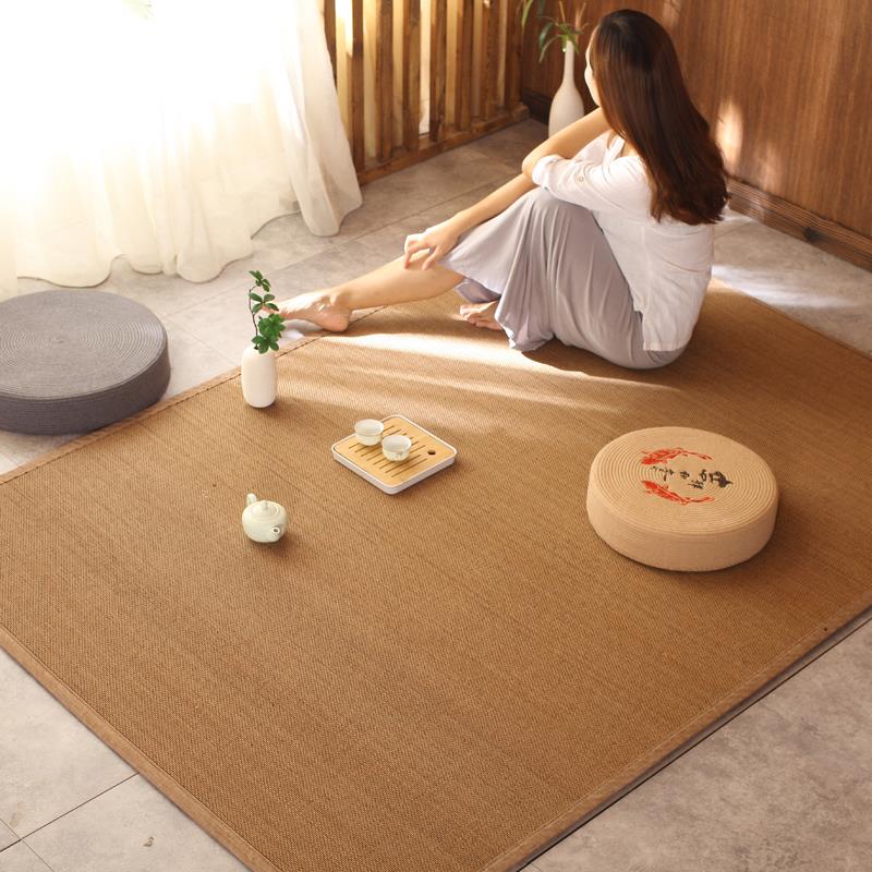 竹编飘窗垫窗台垫四季通用防滑日式榻榻米垫子家用卧室地垫定做