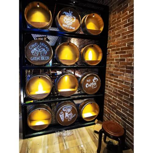 橡木酒桶酒窖 墙壁酒吧定做 装饰半桶壁挂 酒店 装酒橡木桶 定制