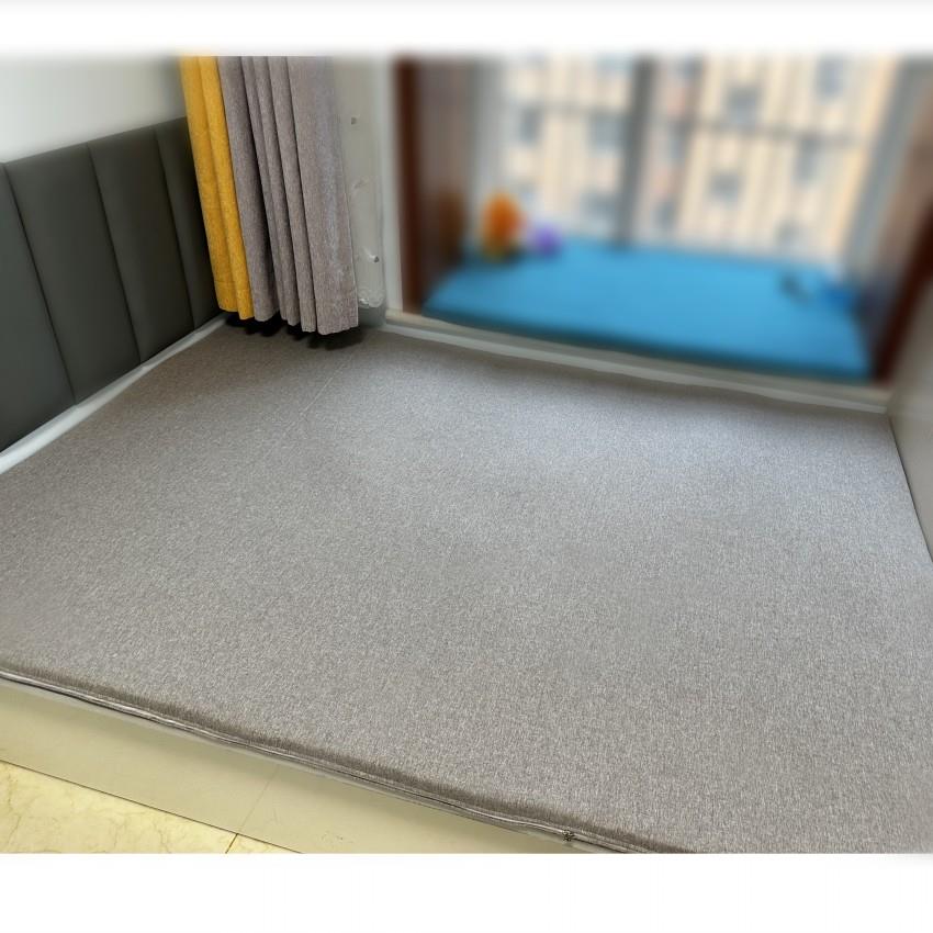 纯羊毛毡炕毡子家用学生保暖防潮高密度榻榻米亚麻床毡子床垫定做