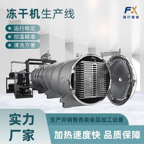 枸杞真空冻干机黄桃浆果桑葚真空冻干机大型真空草莓冻干设备