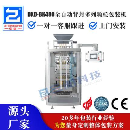 DXD-BK480全自动背封多列颗粒包装机