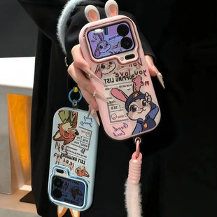 情侣报纸朱迪尼克疯狂动物城适用苹果17Pro手机壳iPhone16max13小米15华为mate80pura70k60note14荣耀400x300