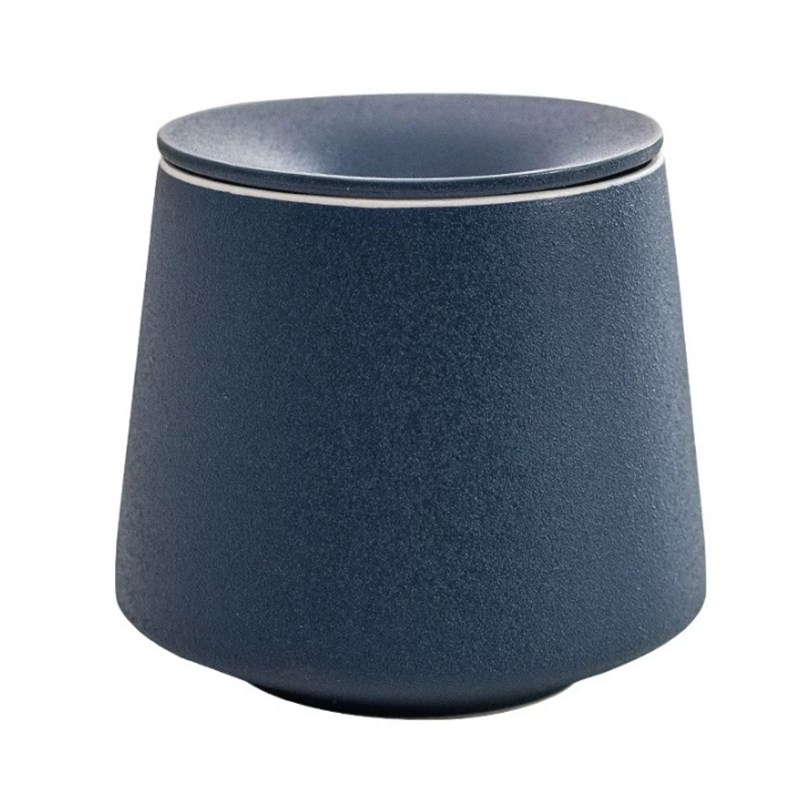 创意粗陶烟灰缸大码 家用客厅中式漏斗型ins酒吧会所雪茄装饰摆件