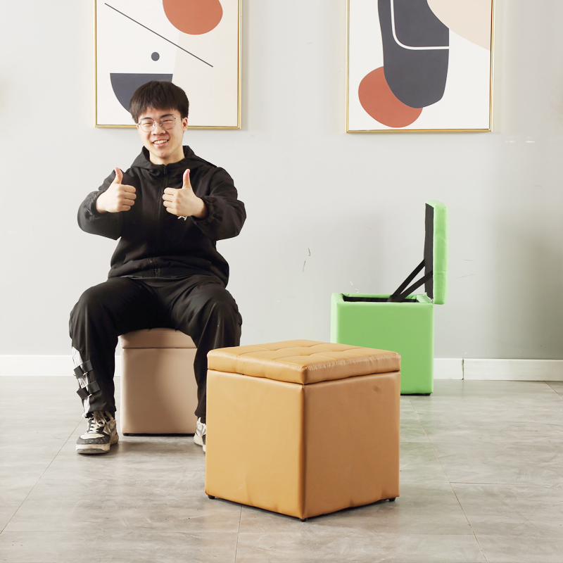 换鞋凳多功能储物凳子收纳凳可坐椅家用门口板凳皮凳试衣间沙发凳