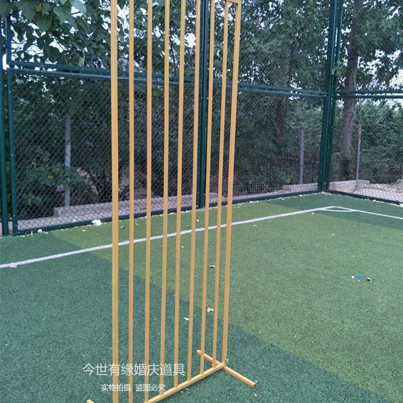 婚庆新款铁艺屏风长方框婚礼舞台装饰背景架几何方框装饰婚庆道具