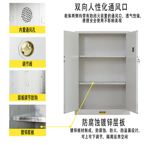 易制毒化学品柜毒麻实验室安全柜双人双锁试剂柜毒麻储存柜医用