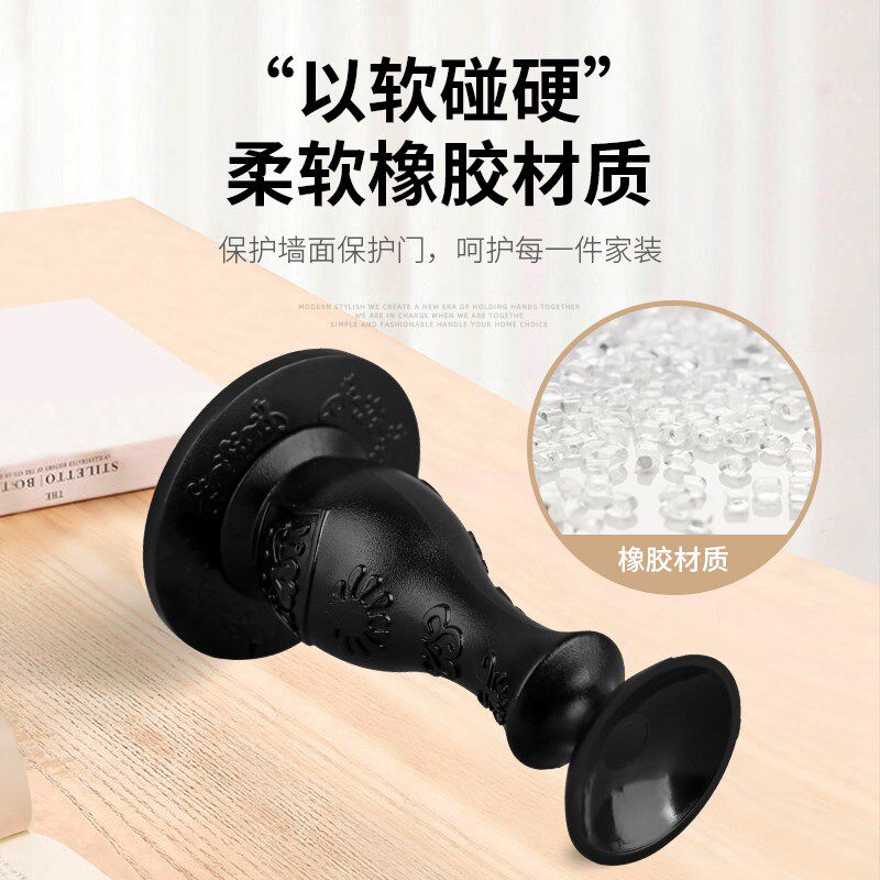 德国门吸软胶免打孔静音防撞地吸门顶卫生间门挡器门碰吸盘式固定